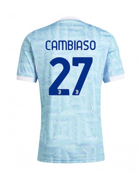 Juventus Andrea Cambiaso #27 Auswärtstrikot 2025-26 Kurzarm Juventus Andrea Cambiaso #27 Auswärtstrikot 2025-26 Kurzarm